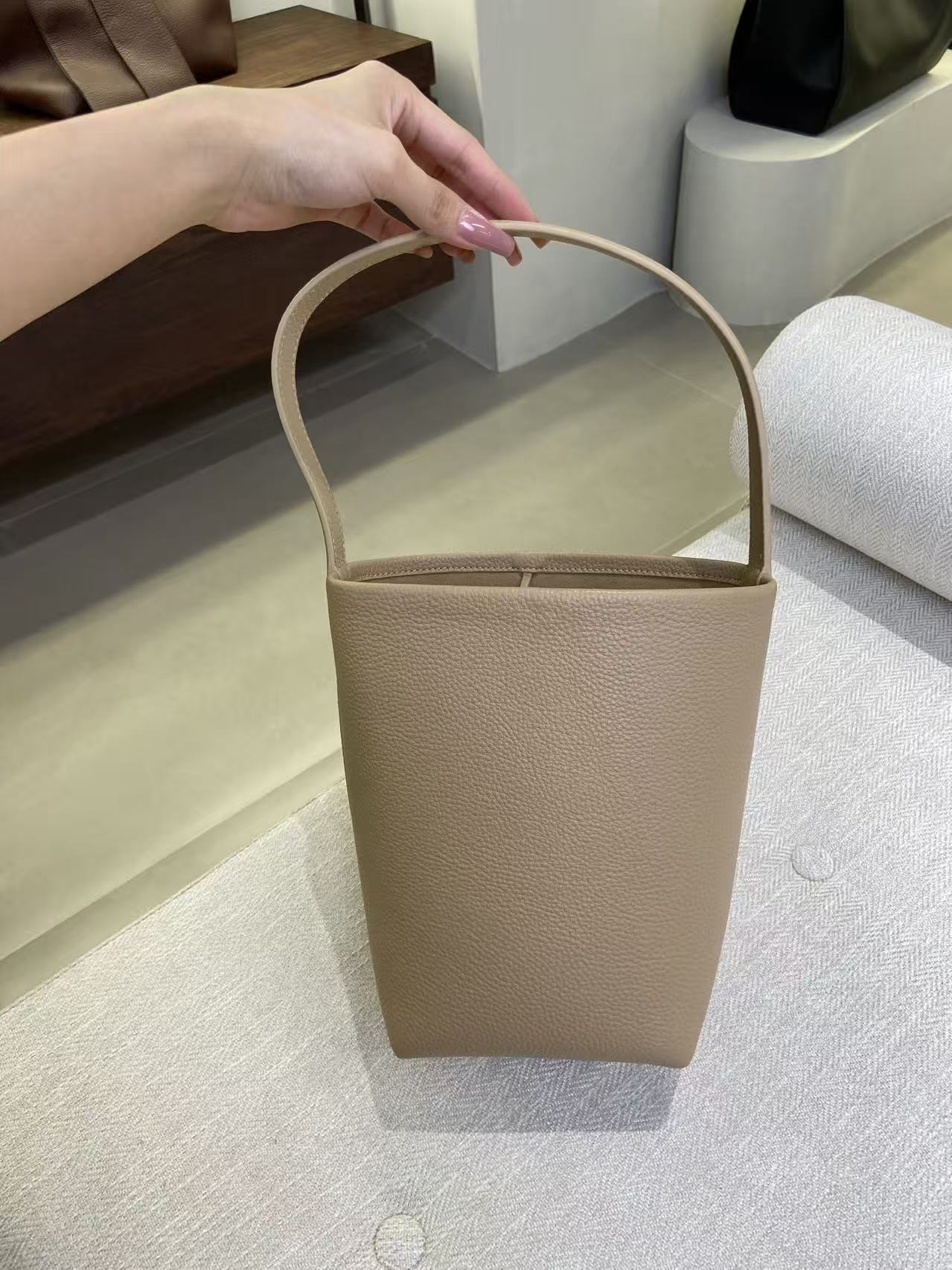 파크백 N/S PARK 베이지 (스몰) 小奶茶色