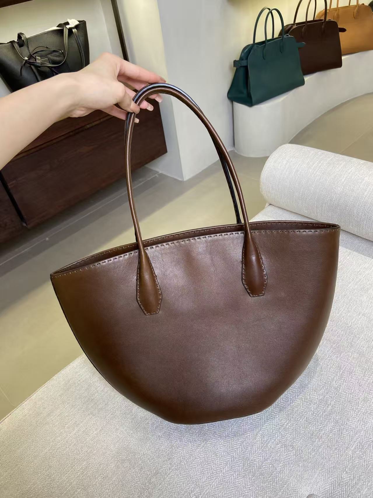 알제 토드 Alger tote 딥브라운 (마쏘니 가죽) 摩卡棕