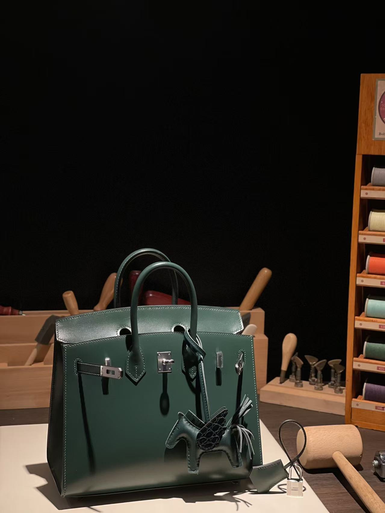 버킨 Birkin 25 복스（国box)英国绿