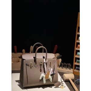 버킨 Birkin 25 앱송 (国epsom) 大象灰金扣