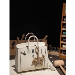 버킨 Birkin 25 앱송(国epsom) 奶昔白银扣