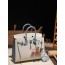 버킨 Birkin 25 앱송 (国epsom) 奶昔白拼冰川蓝