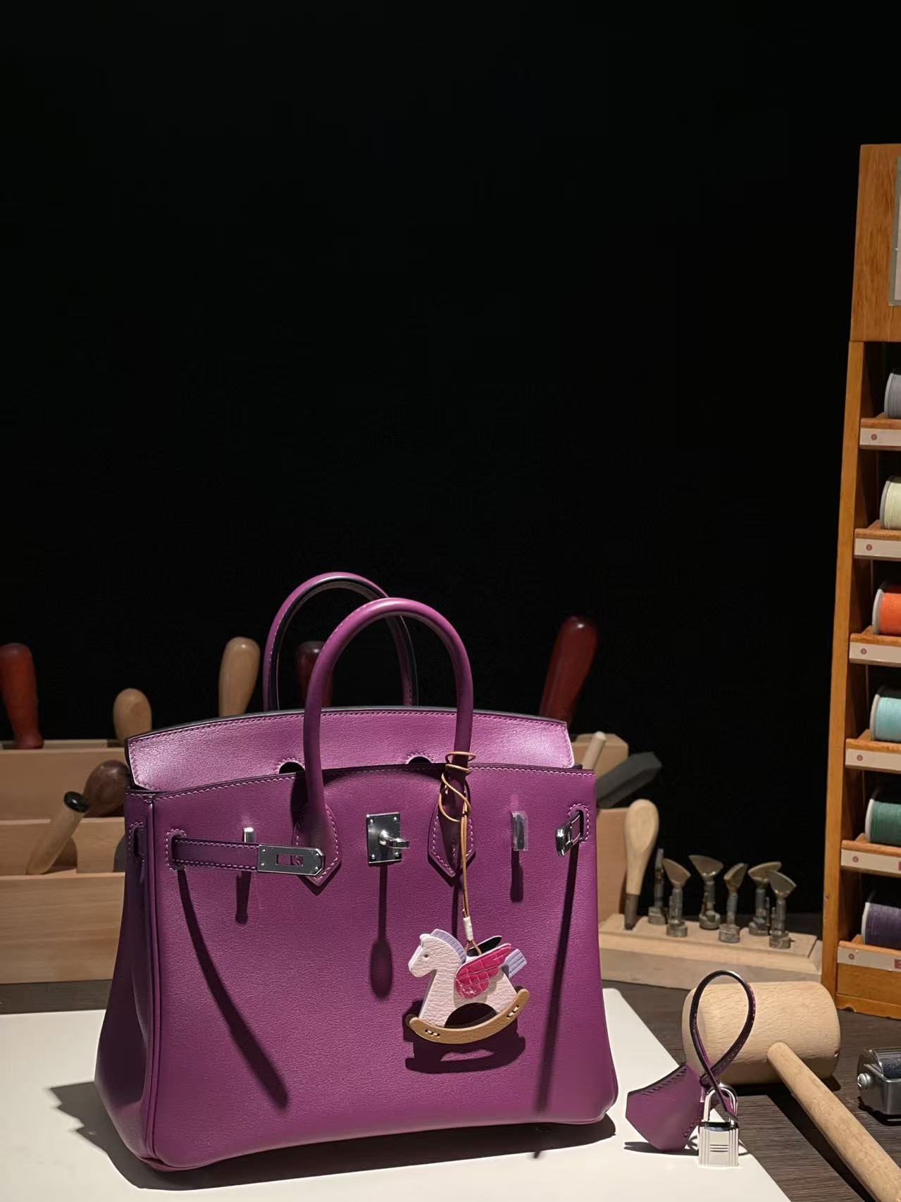  버킨 Birkin 25 스위프트 (国swift) 海葵紫