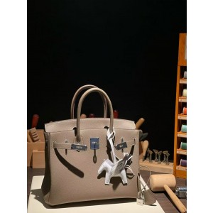 버킨 Birkin 30 (토고) 大象灰银扣