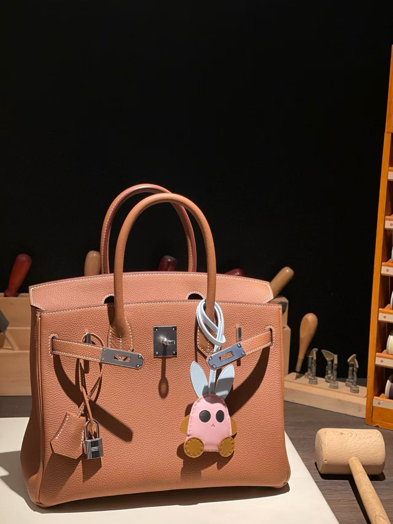 버킨 Birkin 30 (토고) 金棕银扣