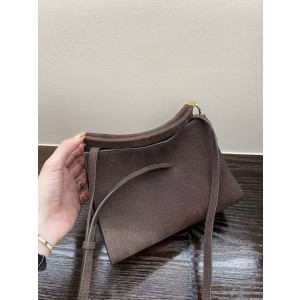 알라이아 AL Click 라지 (클립형/누벅) 딥브라운 竖版丝绒咖啡