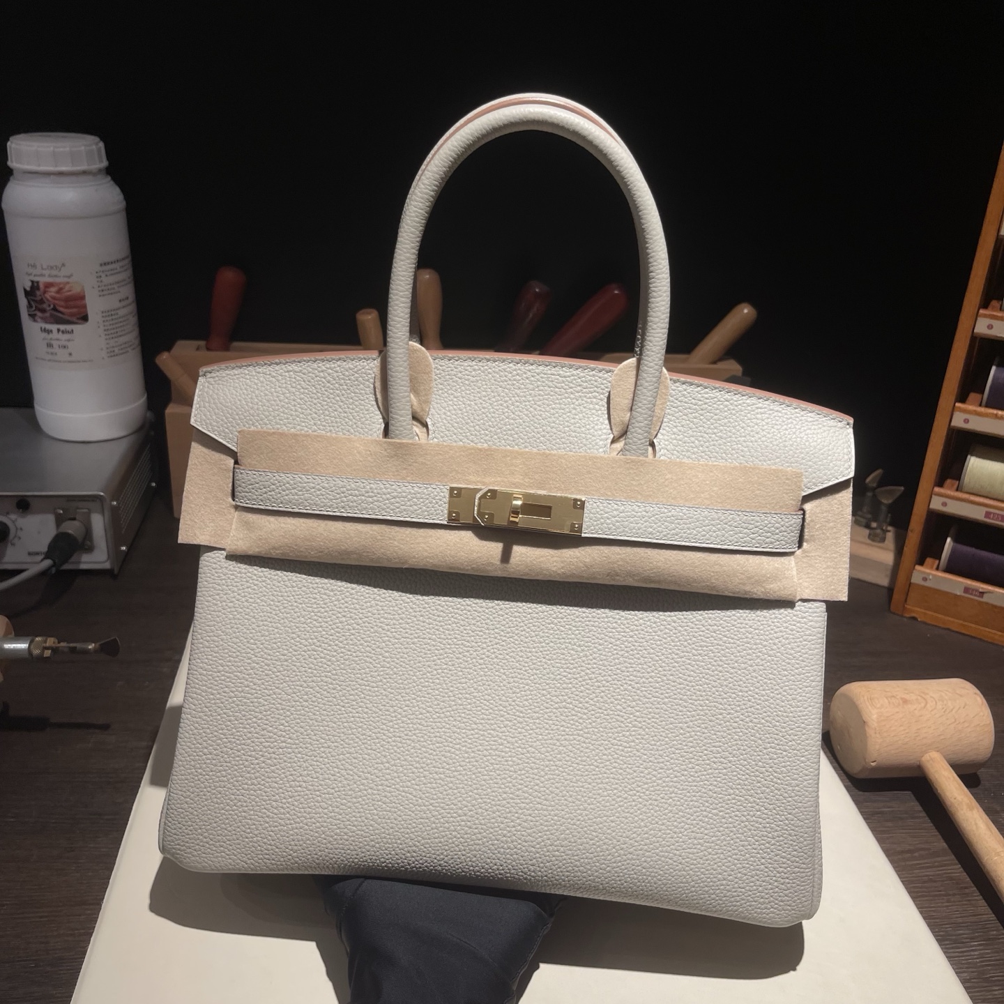 Birkin 30 (토고) 珍珠灰金扣